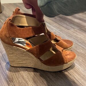 MICHAEL Michael Kors Tan Wedge Sandals